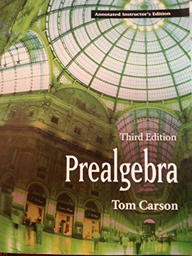Irm Prealgebra 3e