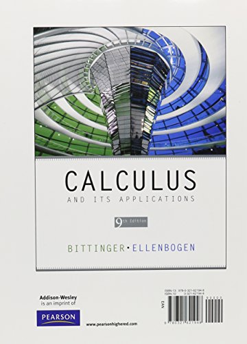Calculus And Its Applications, Books A La Carte Edition