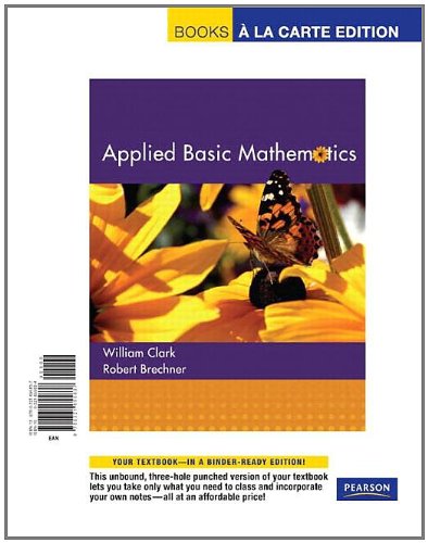 Applied Basic Mathematics, Books a la Carte Edition
