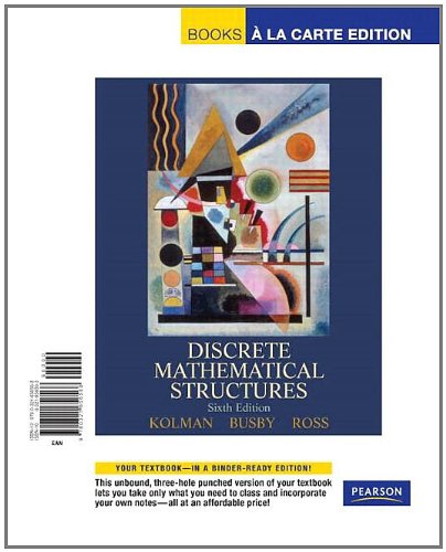 Discrete Mathematical Structures, Books A La Carte Edition