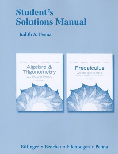 Student'S Solutions Manual