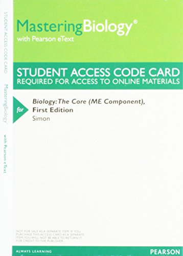 Mastering Biology with Pearson EText -- ValuePack Access Card -- for Biology