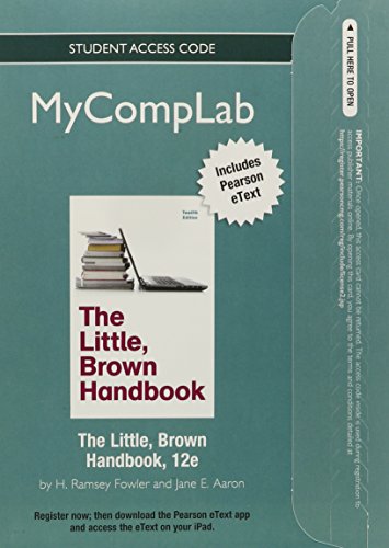 NEW MyCompLab with Pearson EText -- Standalone Access Card -- for Little, Brown Handbook