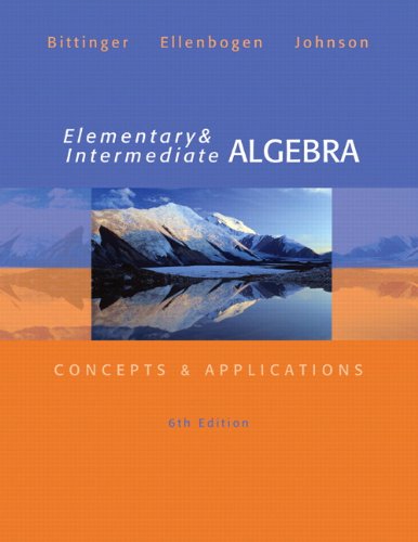 Elementary And Intermediate Algebra: Concepts And Applications, Plus MyLab Math/MyLab Statistics -- Access Card Package