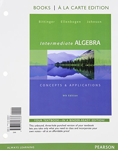 Intermediate Algebra, Books A La Carte Edition, Plus MyLab Math -- Access Card Package