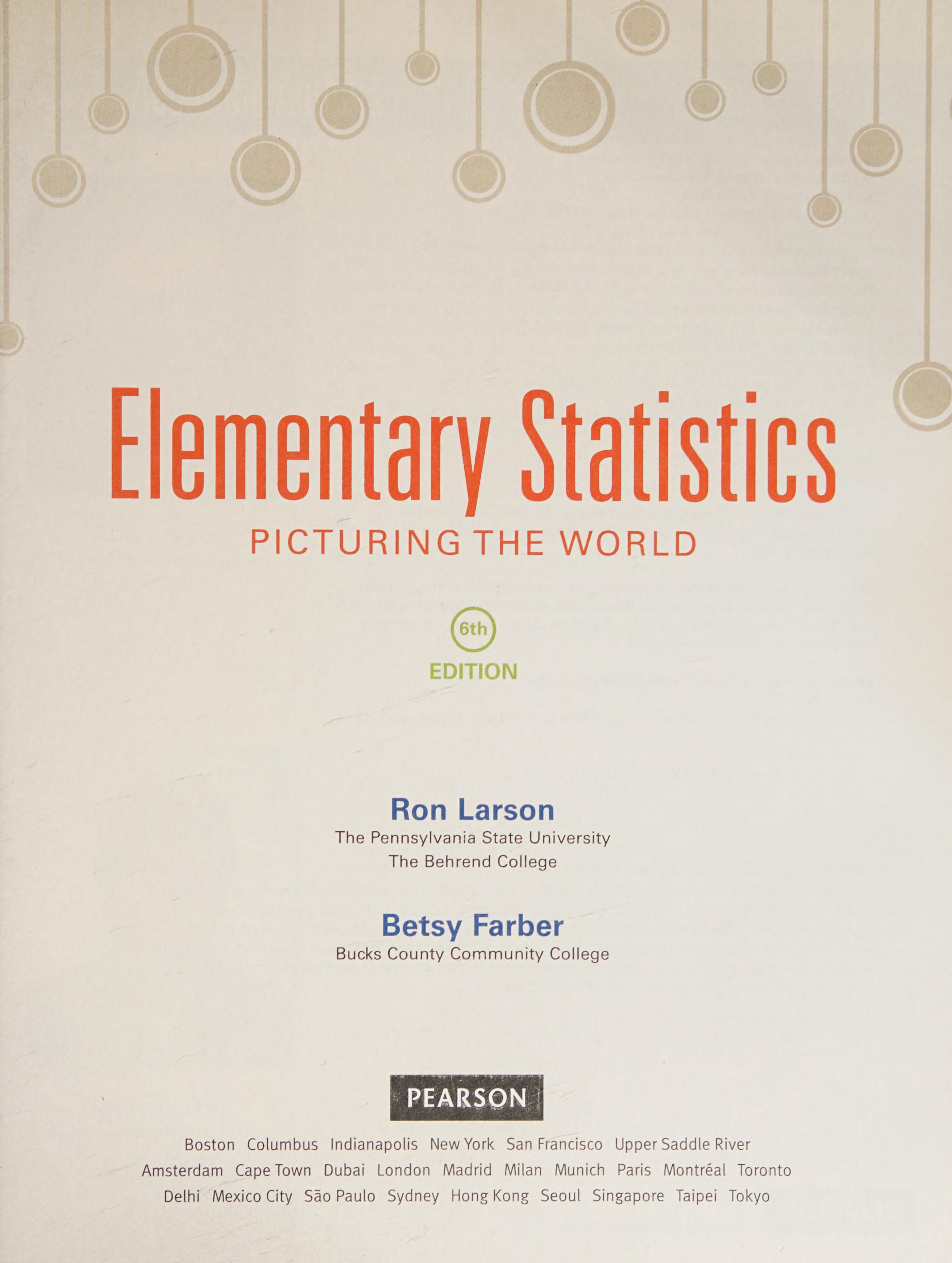 Elementary Statistics