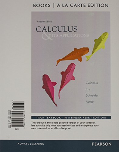 Calculus & Its Applications, Books a la Carte Edition Plus NEW MyLab Math with Pearson EText with Pearson EText-- Access Card Package