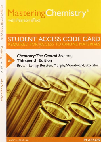 Mastering Chemistry with Pearson EText -- Standalone Access Card -- for Chemistry