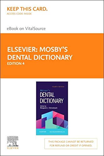 Mosby's Dental Dictionary Elsevier Ebook on Vitalsource