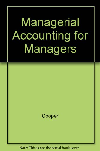 Managerial Accounting for Managers