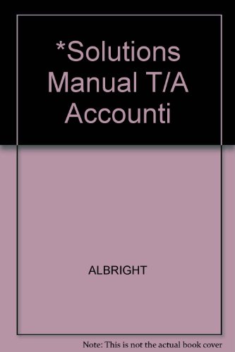 *Solutions Manual T/a Accounti