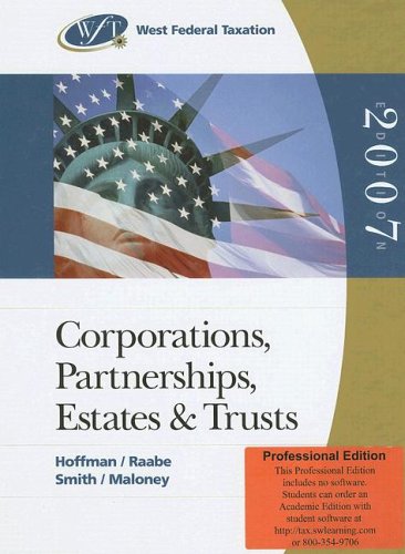 West Federal Taxation 2007