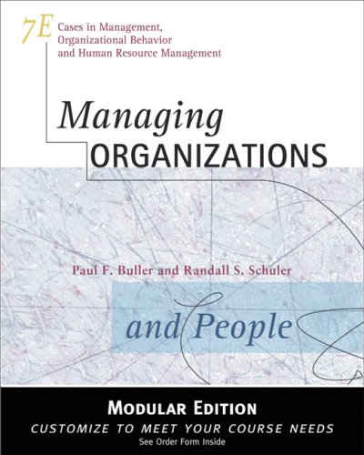 Managing Organizations and People Modular Version