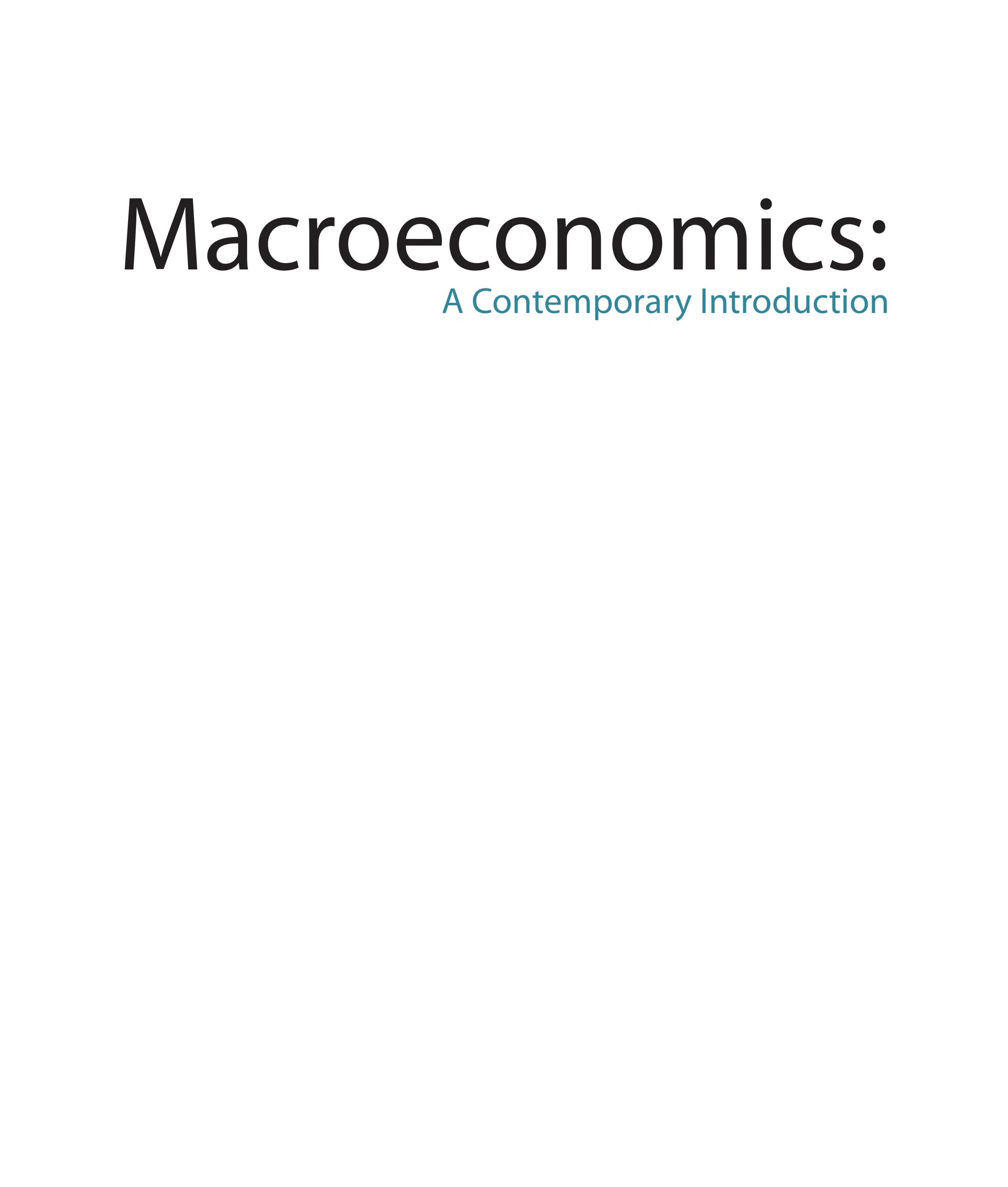 Macroeconomics