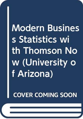 Modern Business Statistics with Thomson Now