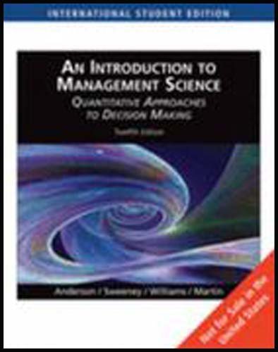 An Introduction to Management Science