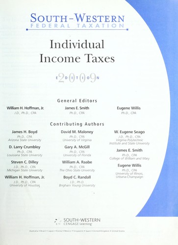 South-Western Federal Taxation 2009