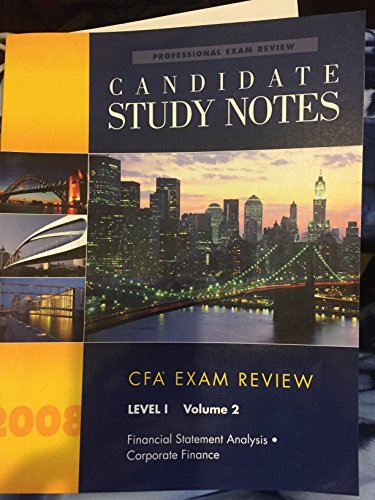 Candidate Study Notes