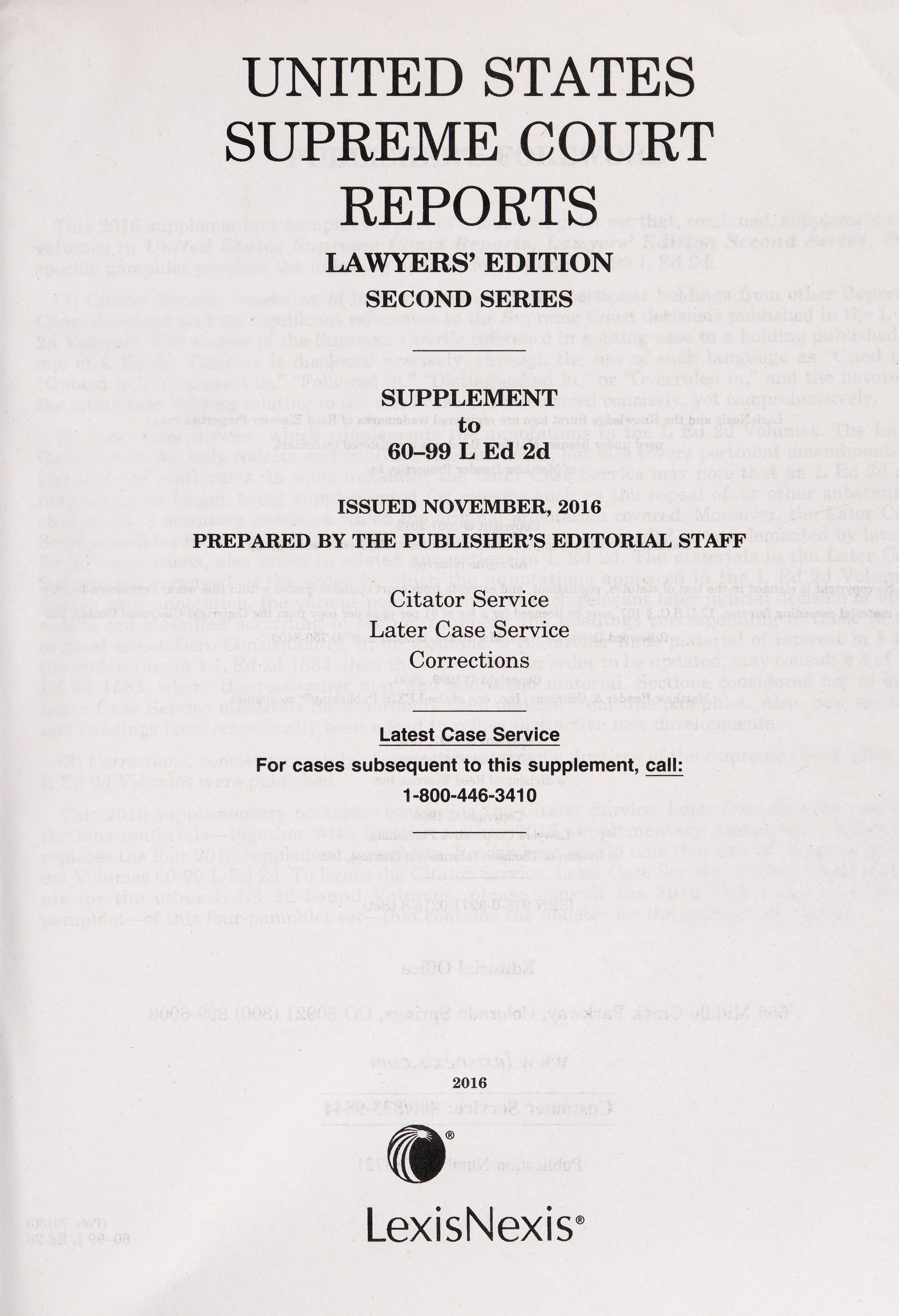 United States Supreme Court Reports