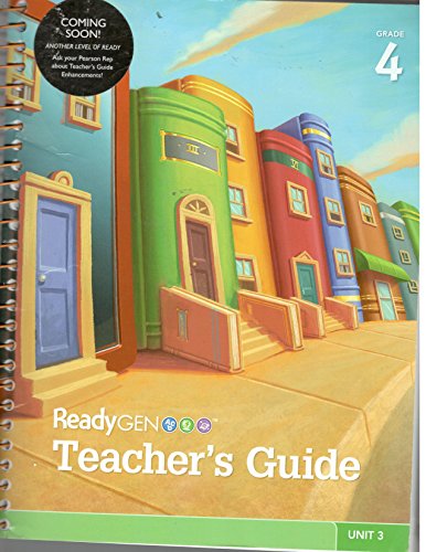 Readygen Teacher's Guide Grade 4 Unit 3 with Teachers Resources Section