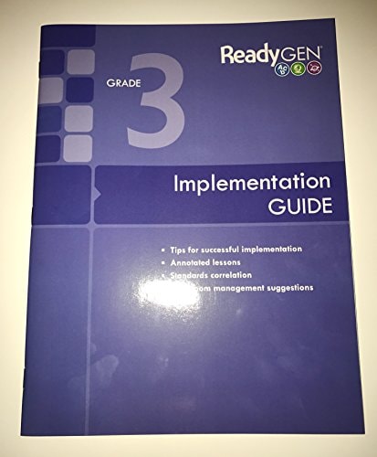 Readygen Grade 3 Implementation Guide