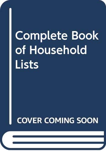 The complete book of household lists.