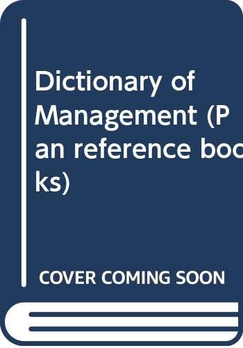 Dictionary Of Management