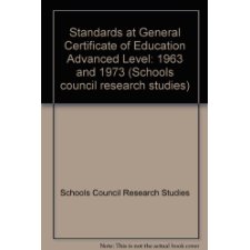 Standards At General Certificate Of Education Advanced Level