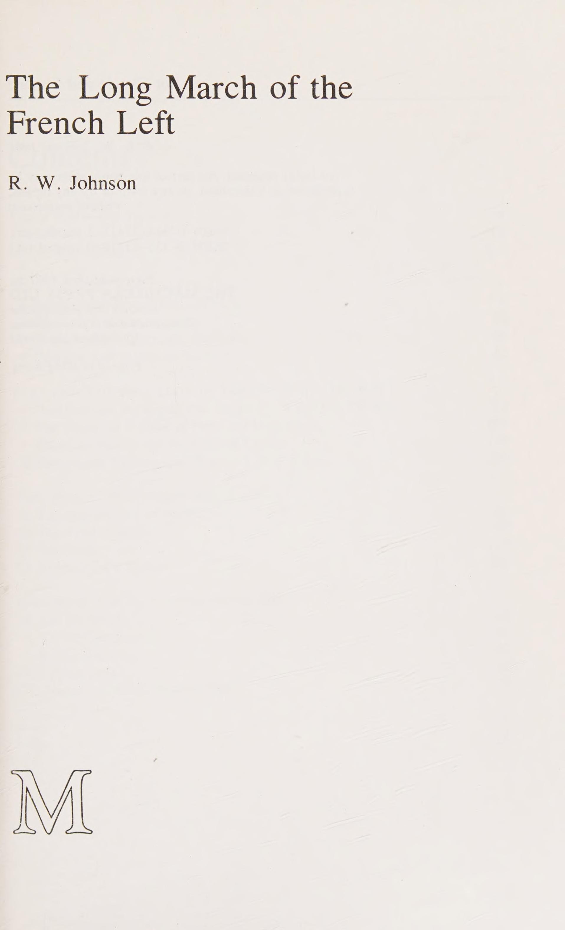 The long march of the French left