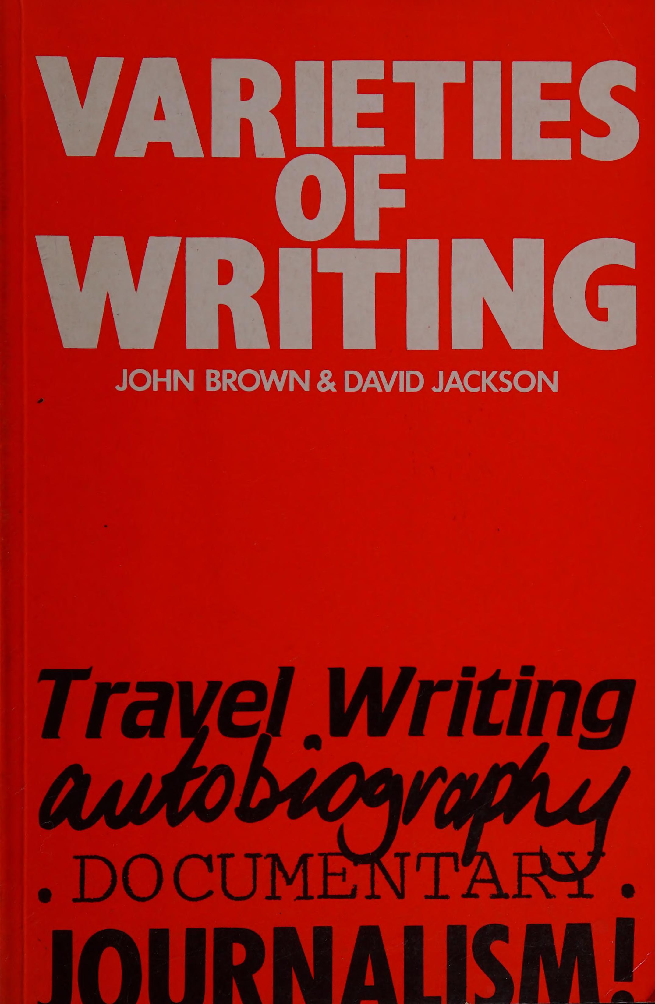 Varieties of Writing