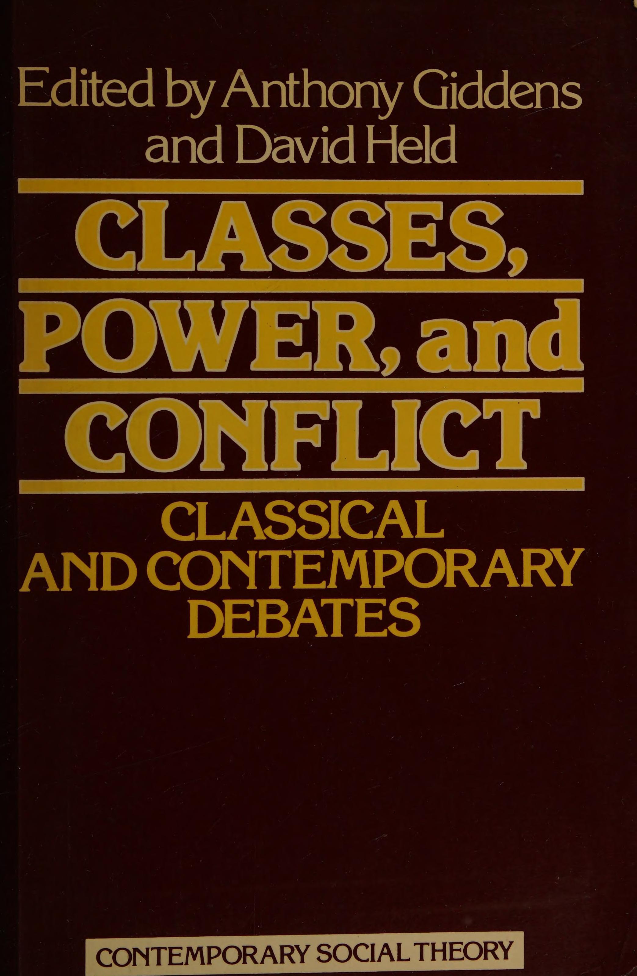 Classes, Power, and Conflict