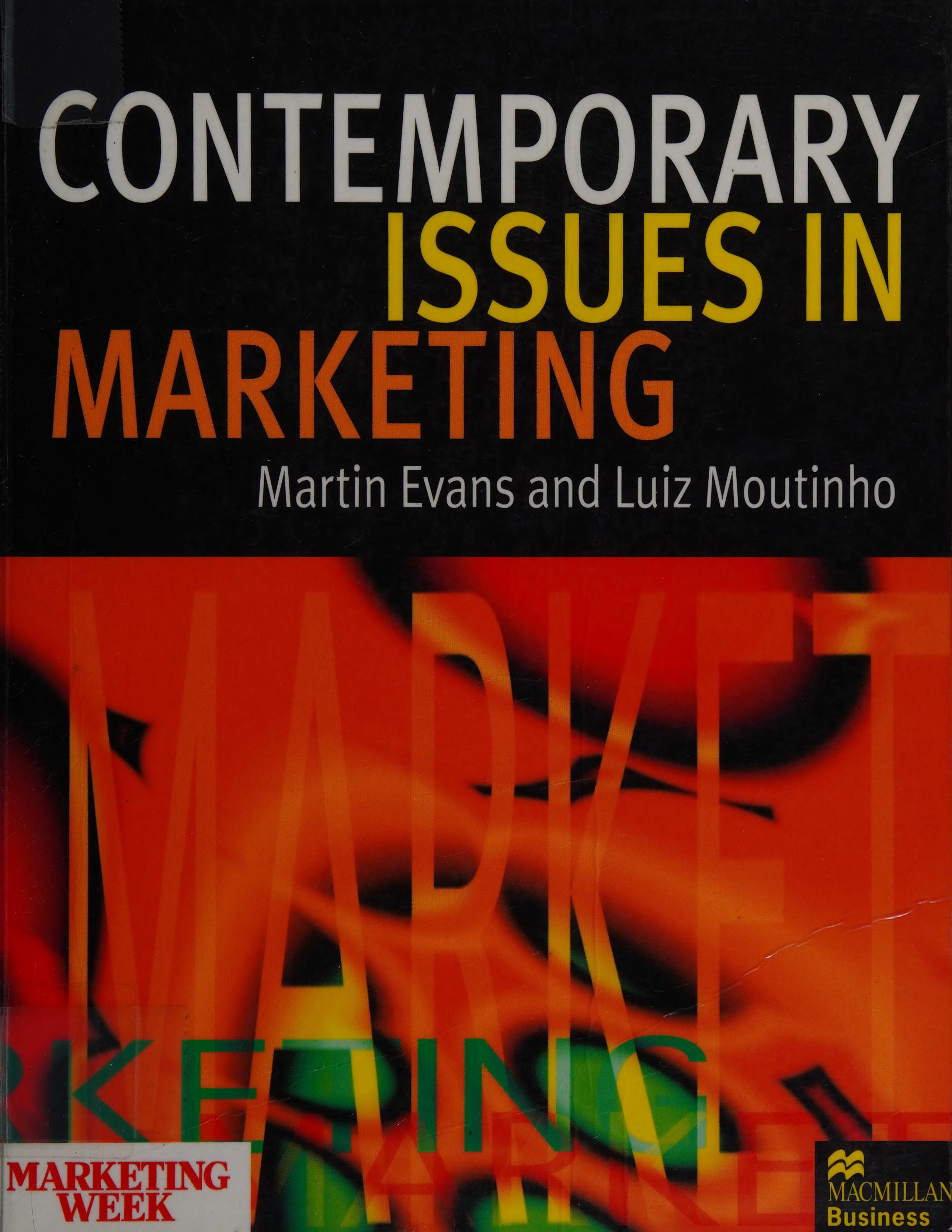 Contemporary Issues in Marketing