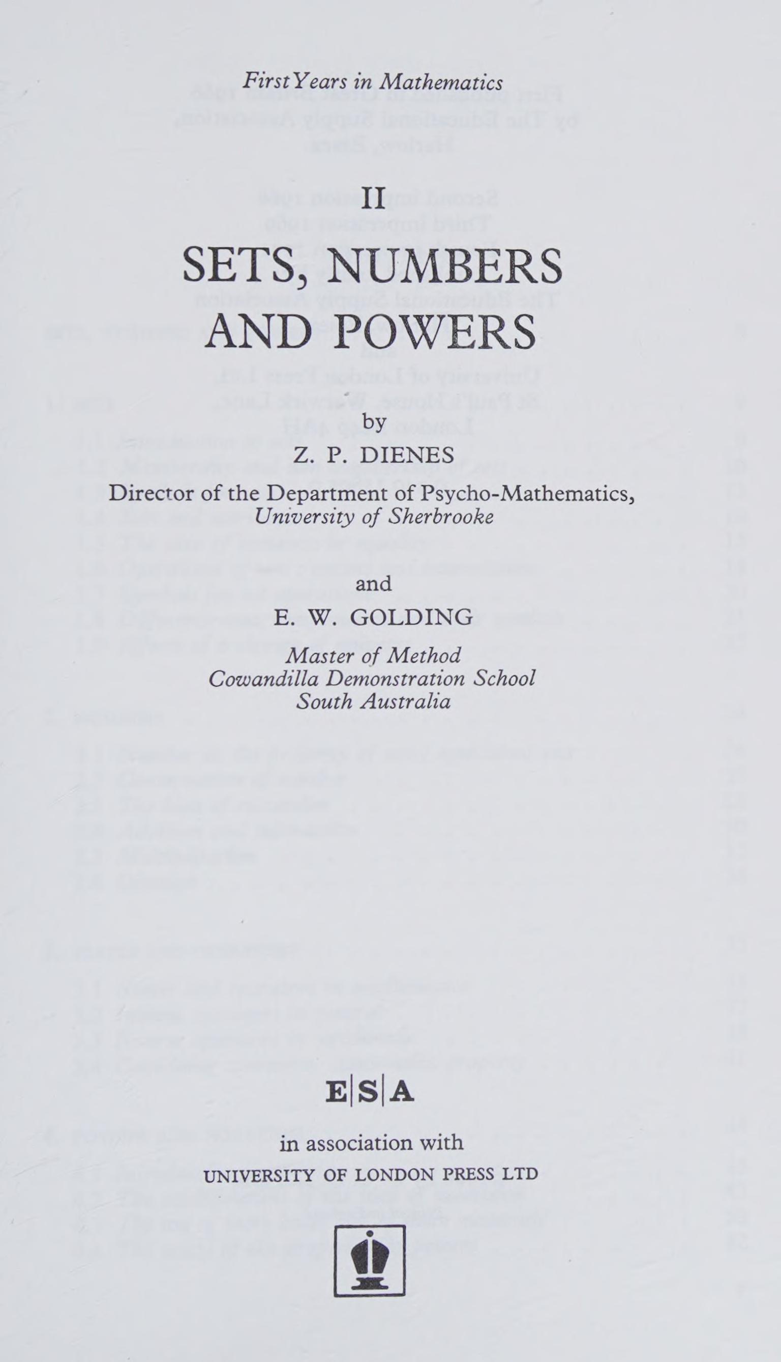 Beginning Mathematics