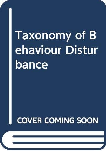 Taxonomy of behaviour disturbance