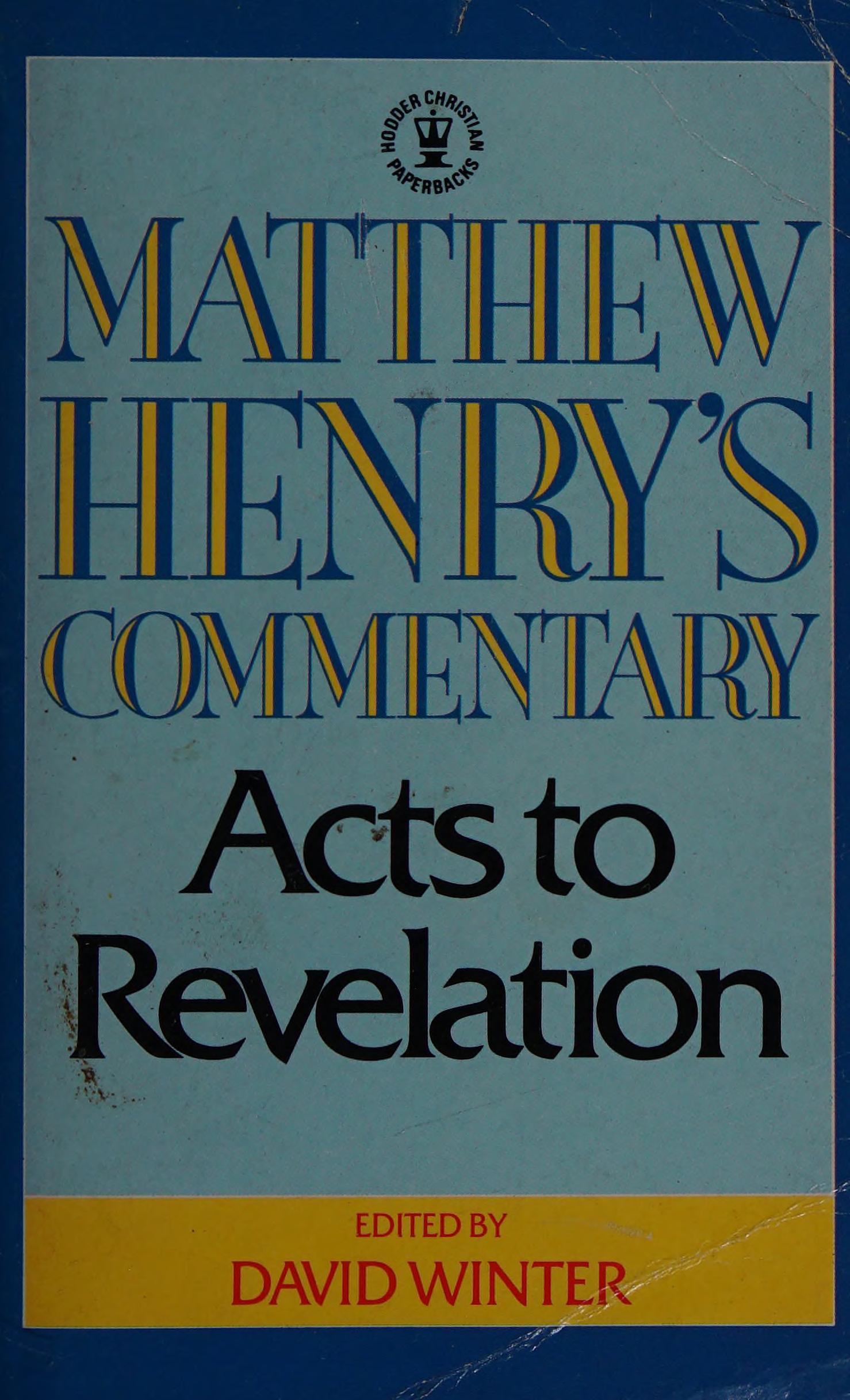 Matthew Henry's Commentary