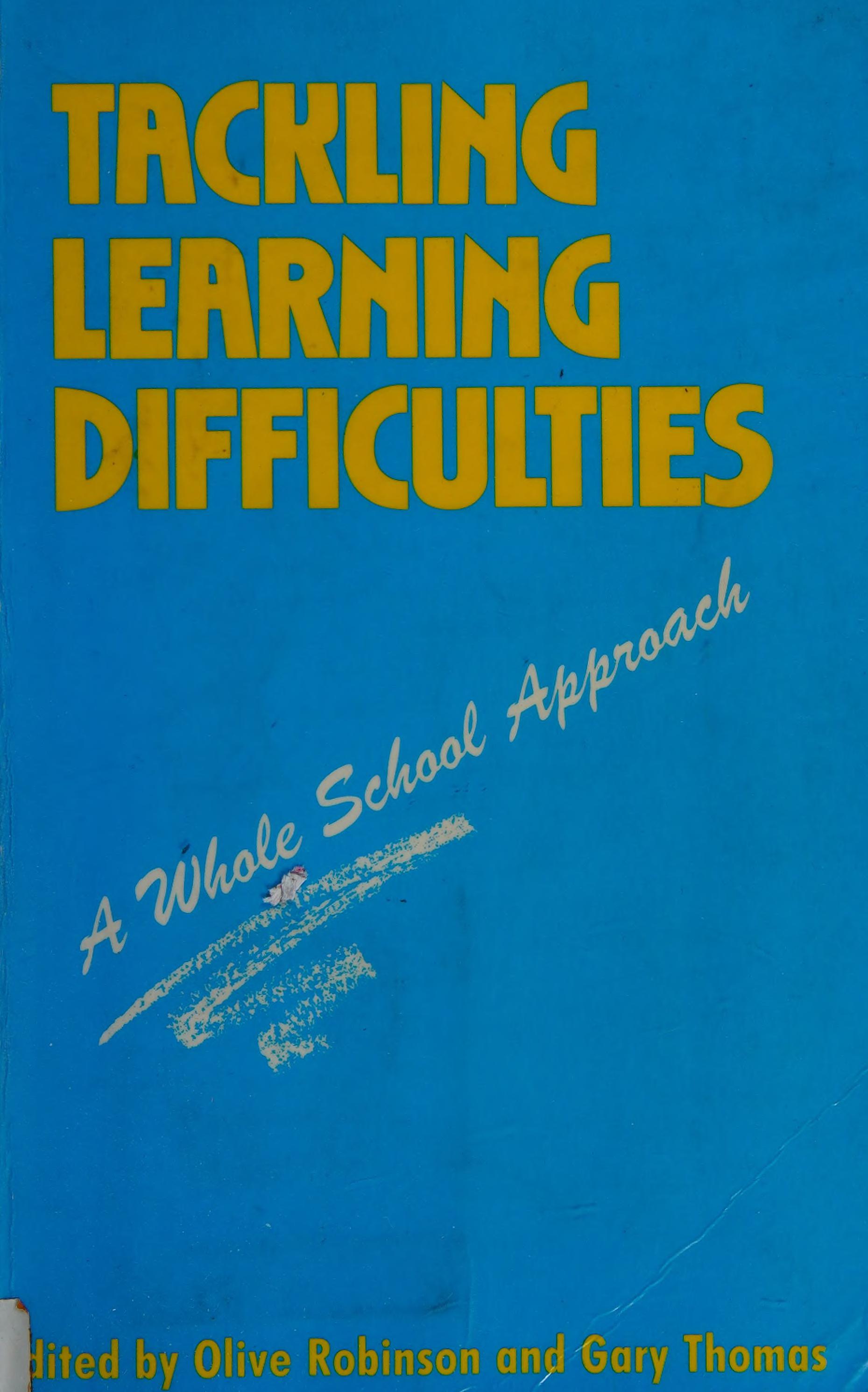 Tackling Learning Difficulties