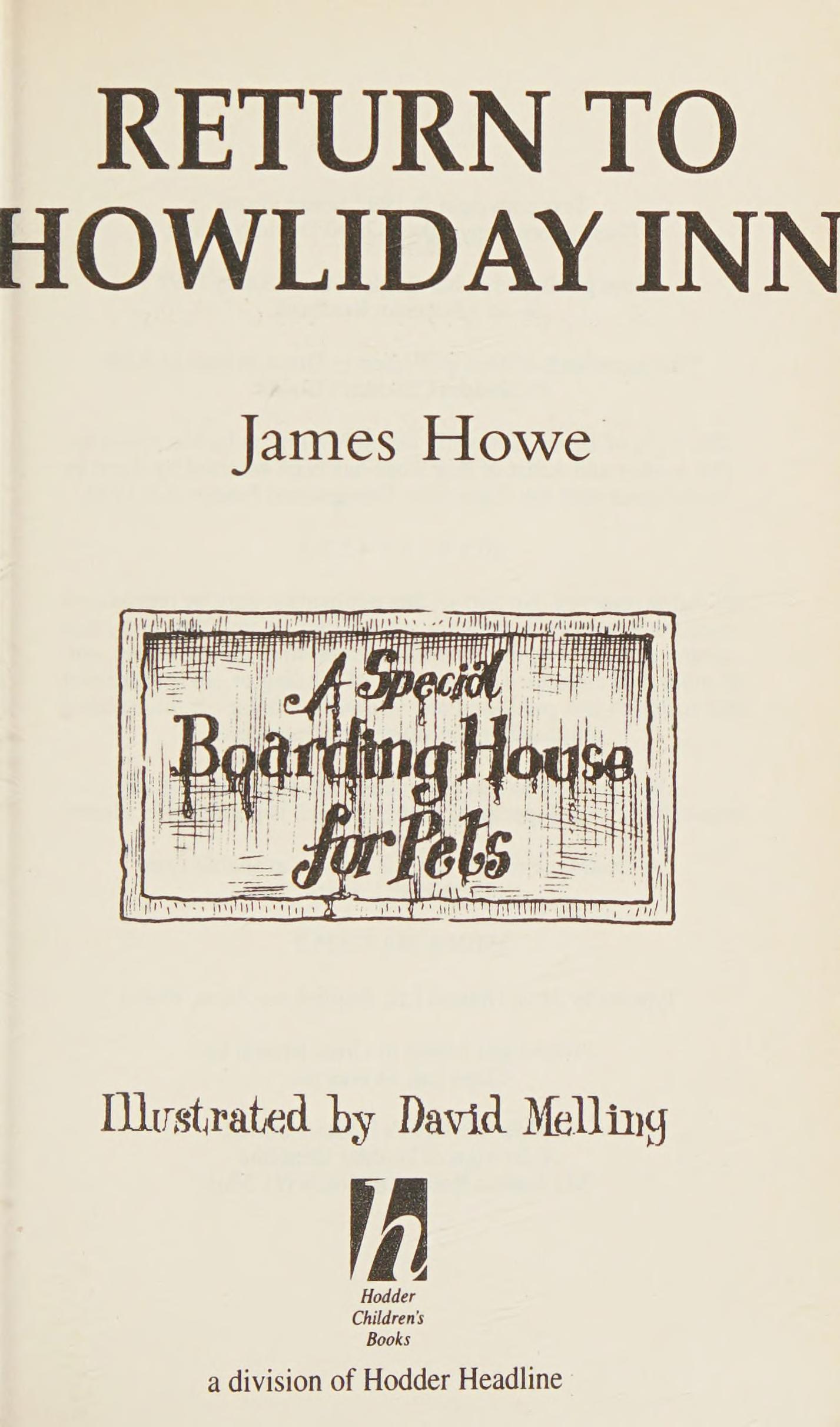 Return to Howliday Inn