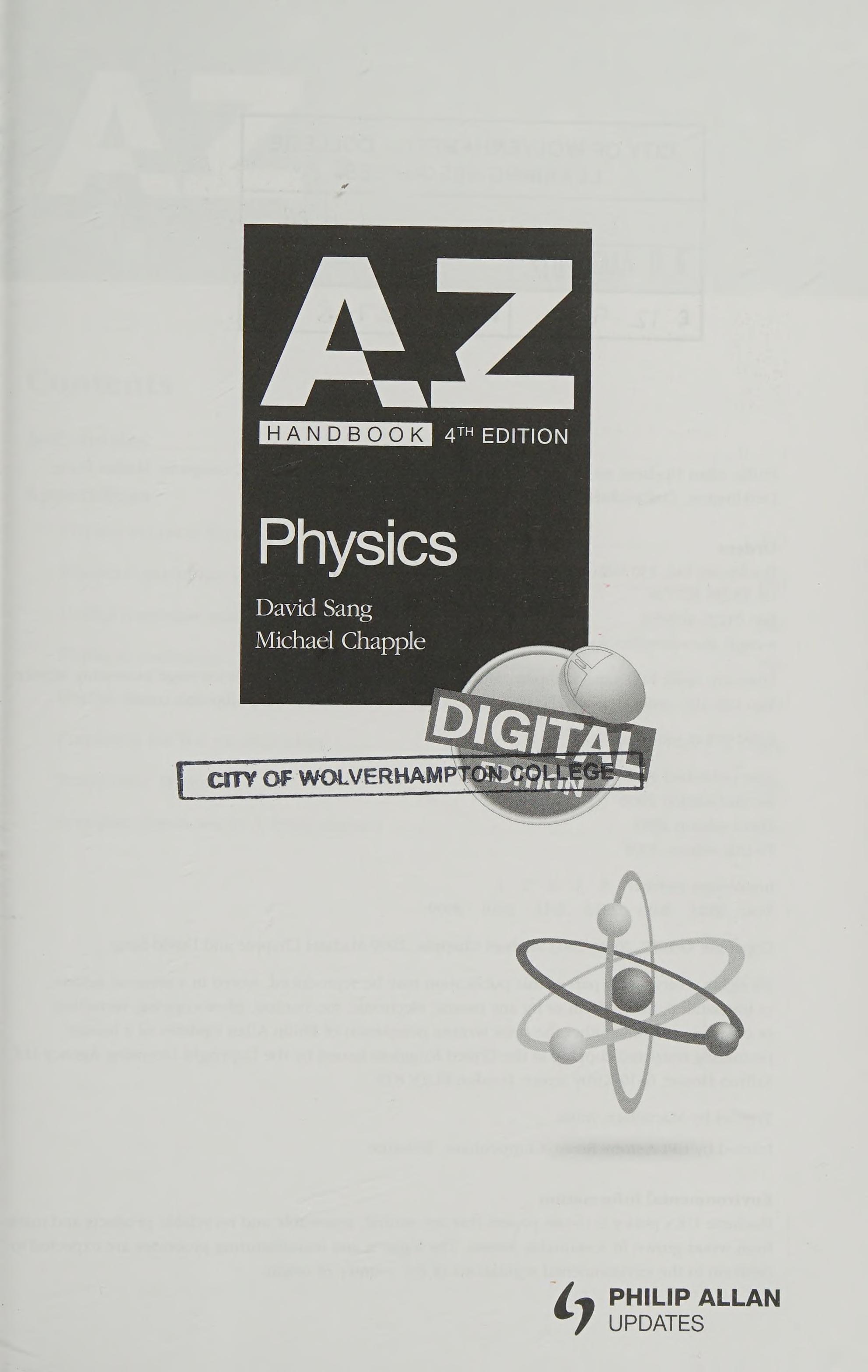 A-Z Physics Handbook
