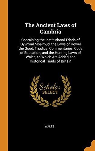 The Ancient Laws of Cambria