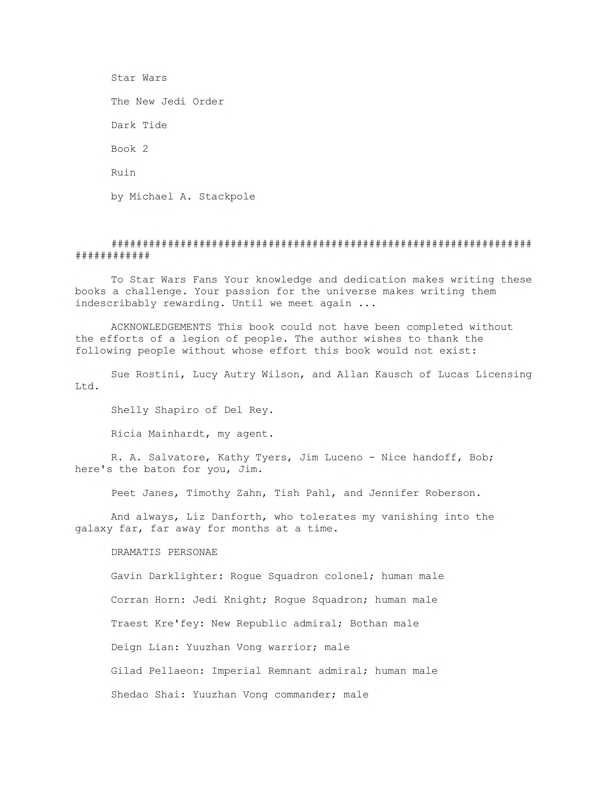 Ruin: Star Wars Legends