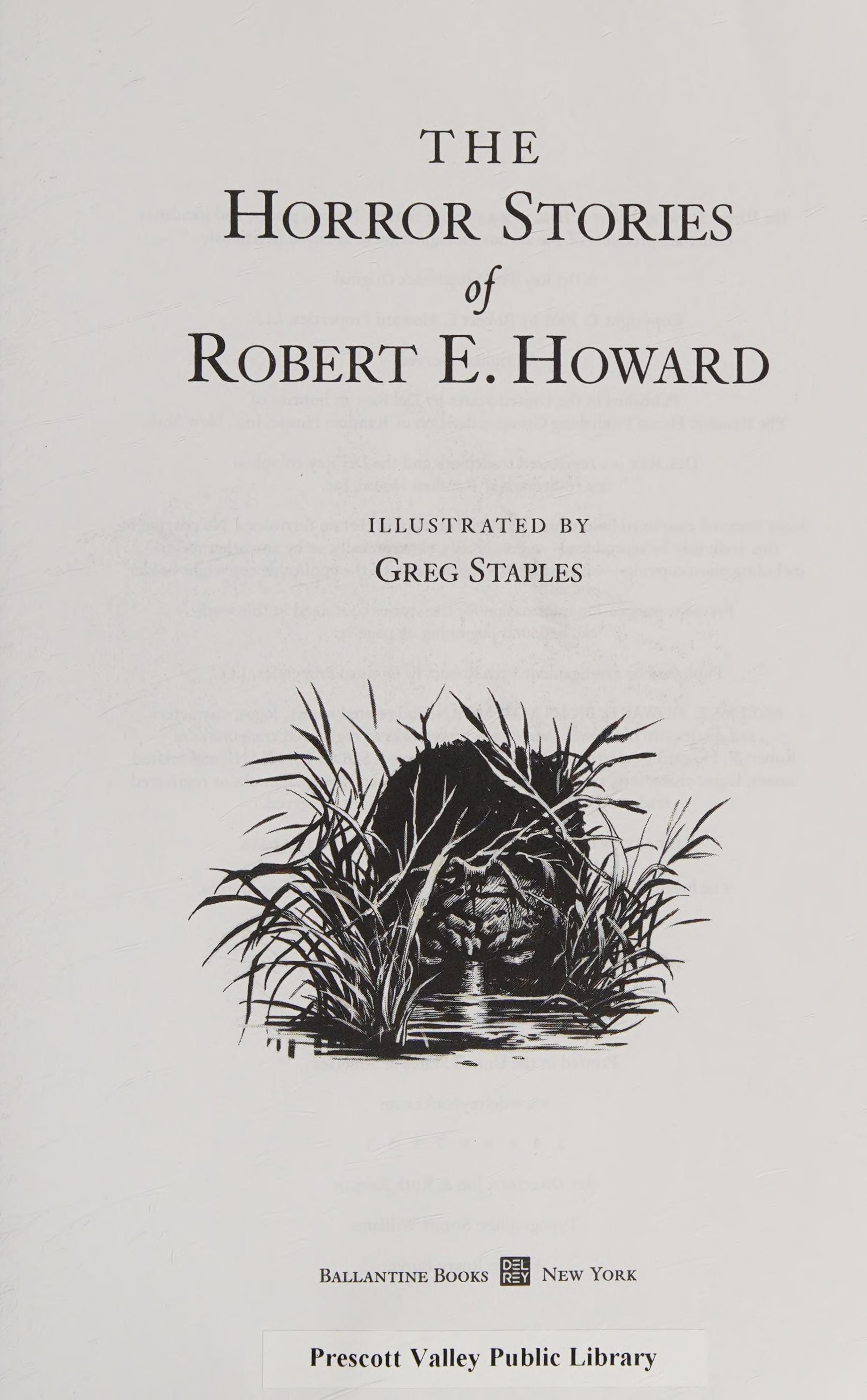 The Horror Stories of Robert E. Howard