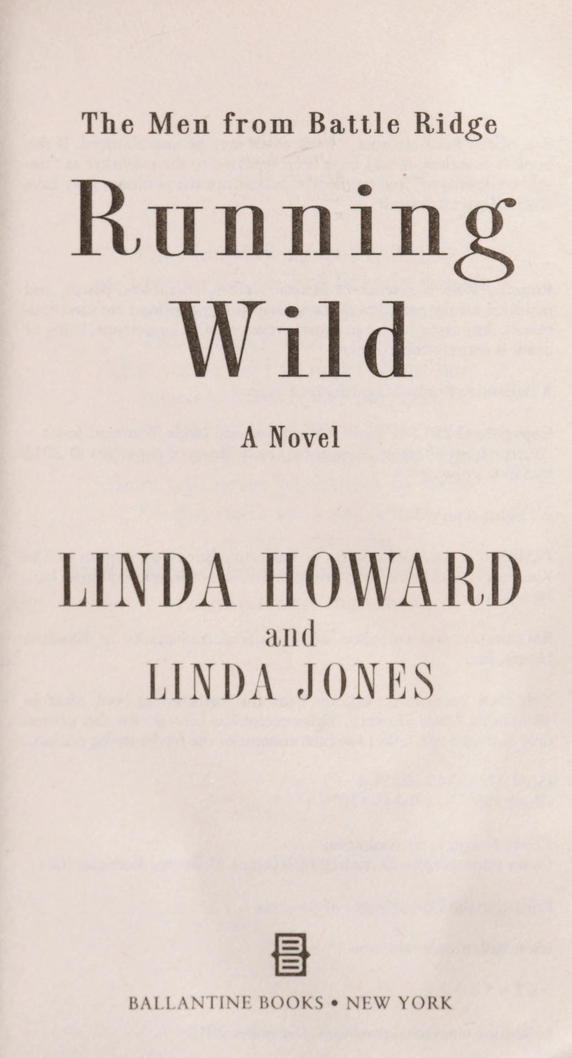 Running Wild by Linda Jones and Linda Howard, ISBN 9780345520784