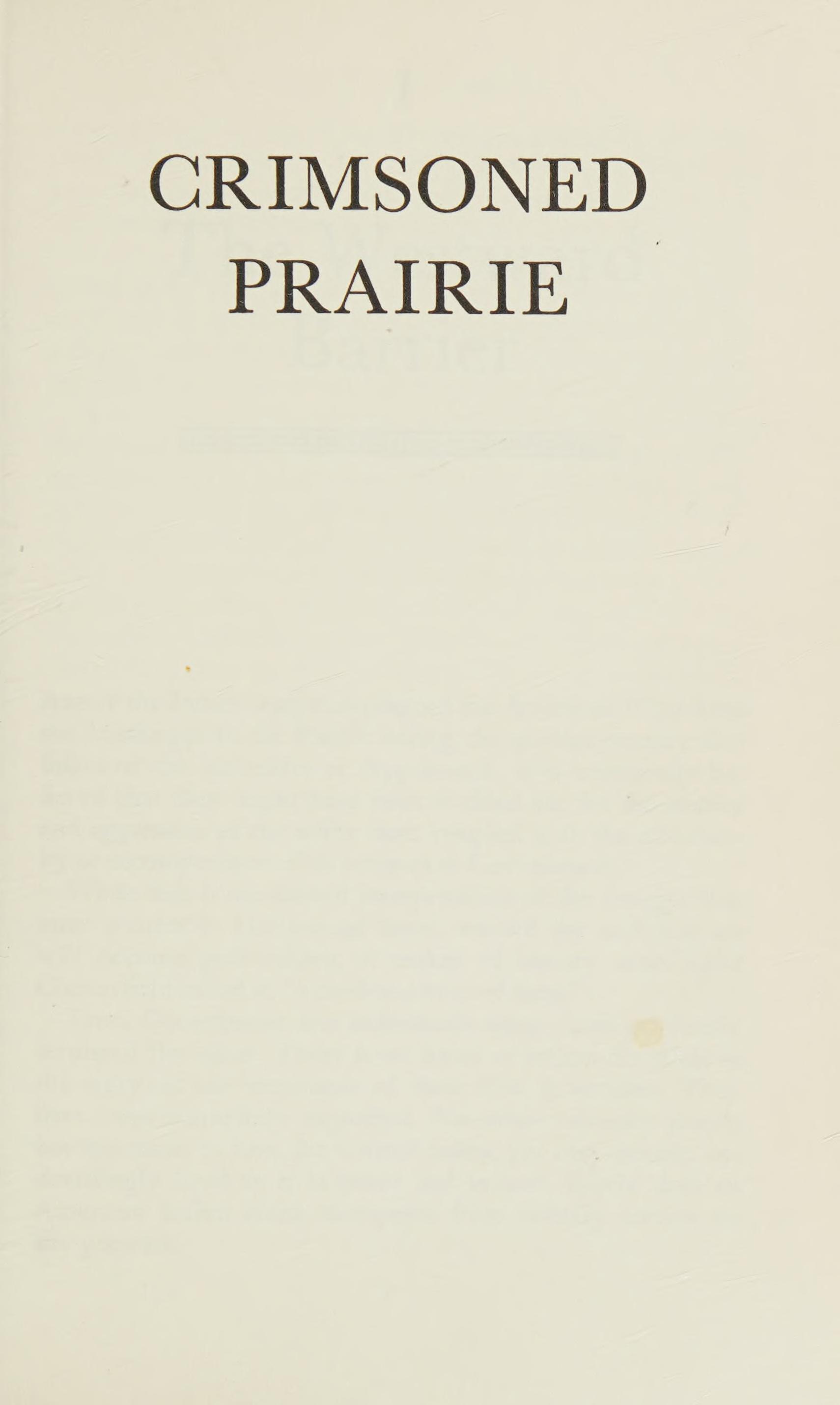 Crimsoned Prairie