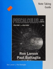Precalculus with Limits, 5th Student Edition