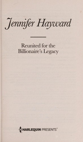 Reunited for the Billionaire's Legacy