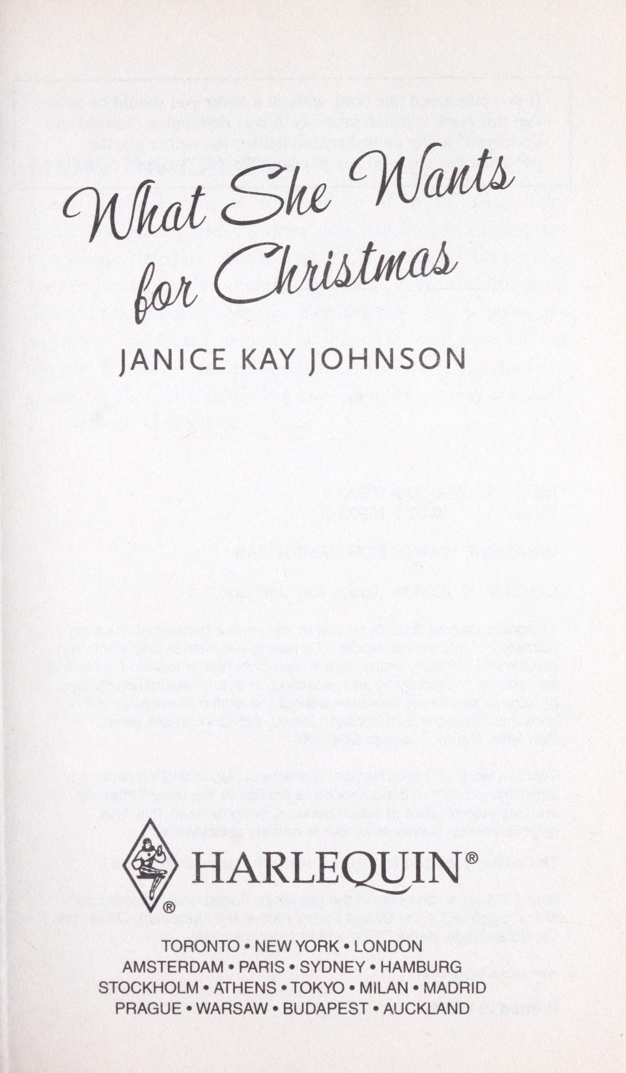 What she wants for Christmas