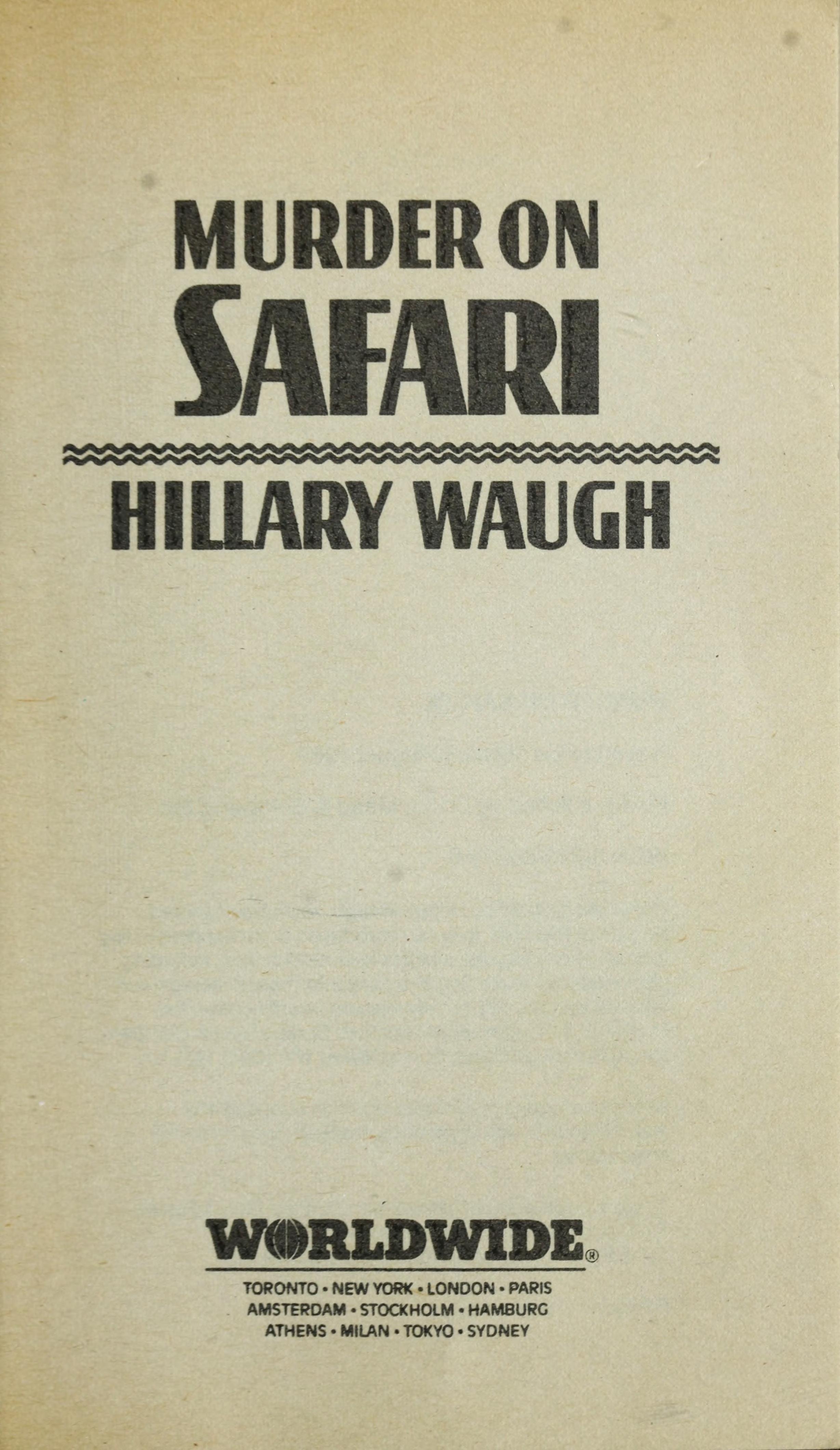 Murder on Safari