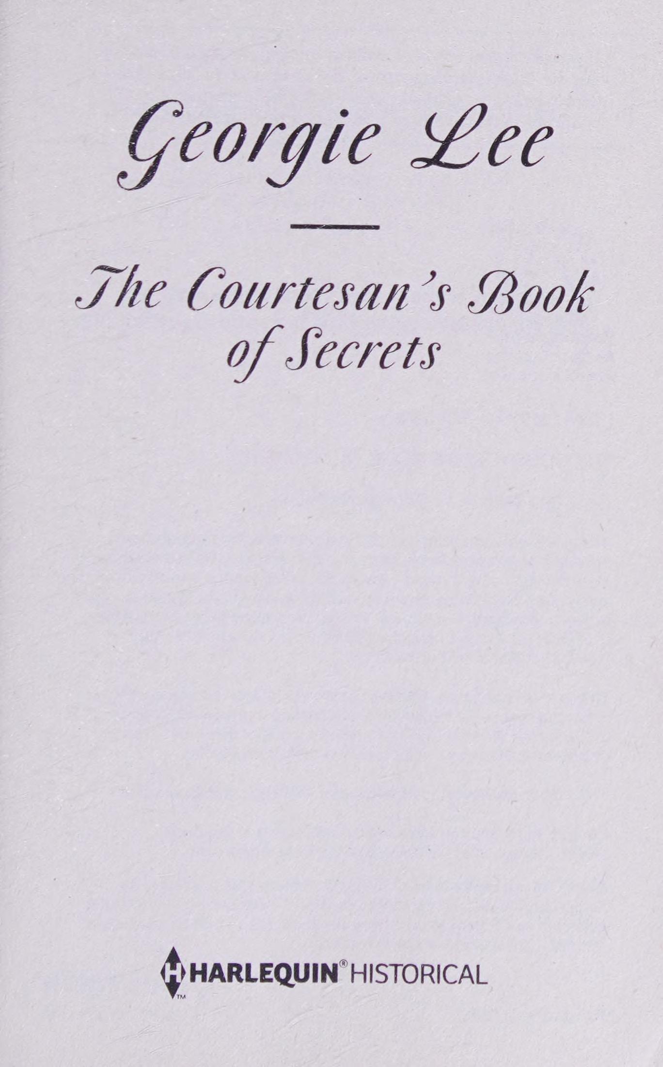 The Courtesan s Book of Secrets