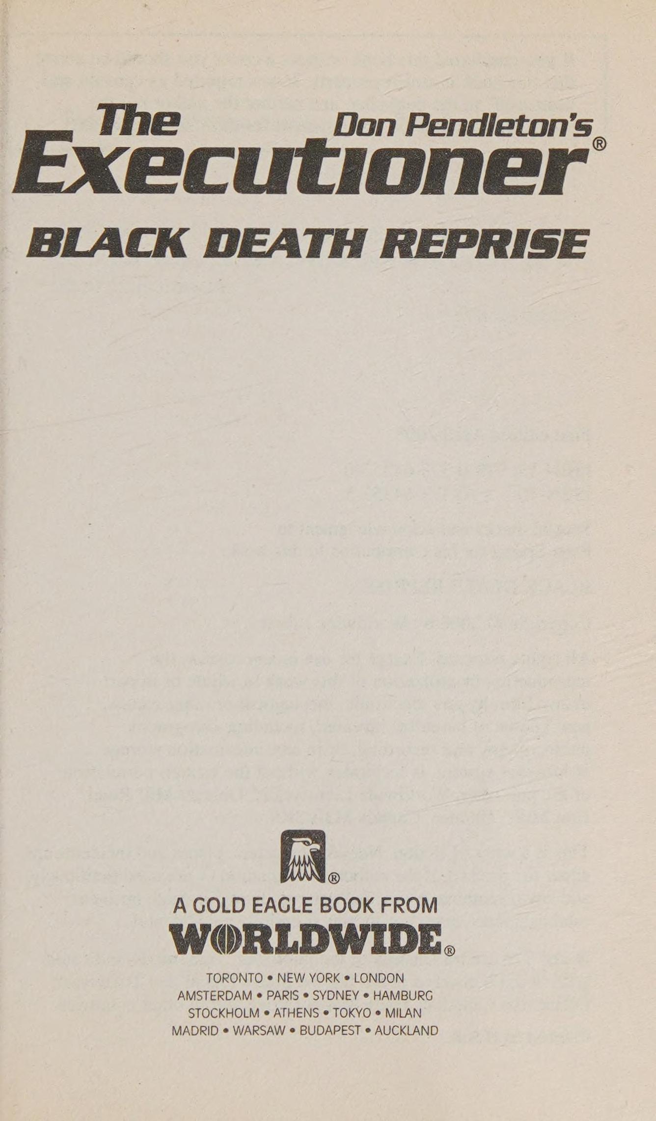Black Death Reprise