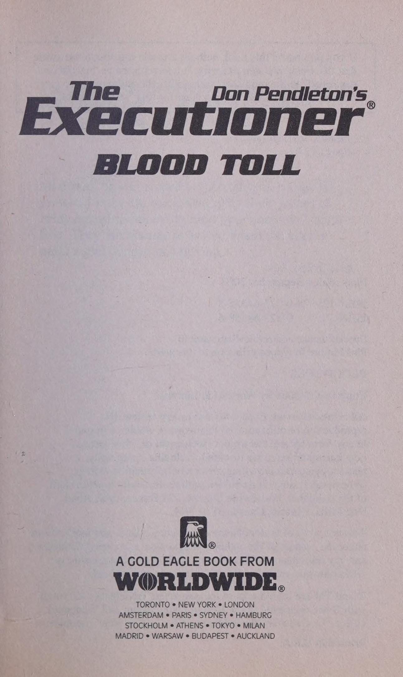 Blood Toll